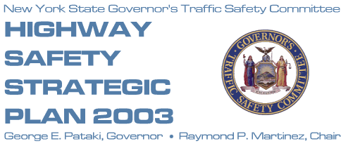 NYS GTSC Highway Safety Strategic Plan - 2003