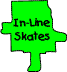 Jigsaw piece - In-line skates