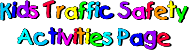 Kids Traffic Safety Activity Page