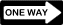 One Way sign