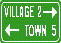 Mileage & Direction Sign