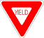 Yield sign