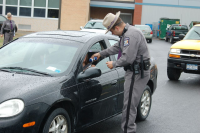 SRO checking seat belt use