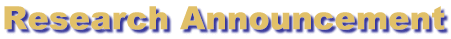 Research Announcement
