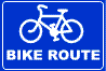 Bike Route Sign