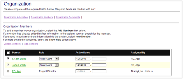Organization Members #1