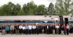 Group that rode the train