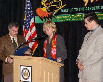 Lt. Governor presenting Governor's Proclamations