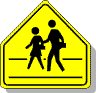 School Crossing Zone Sign